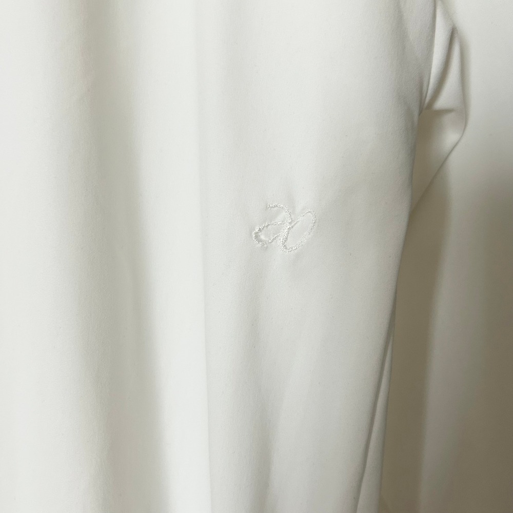 ADAY Thats A Wrap Top White Long Sleeve V-Neck Snap Closure Size M TLS-WHT-66MD - Picture 6 of 8